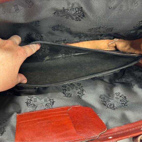 Mutsaeks Netherlands Designer Briefcase Bag - LEATHER Color Block - Picture 7 of 12